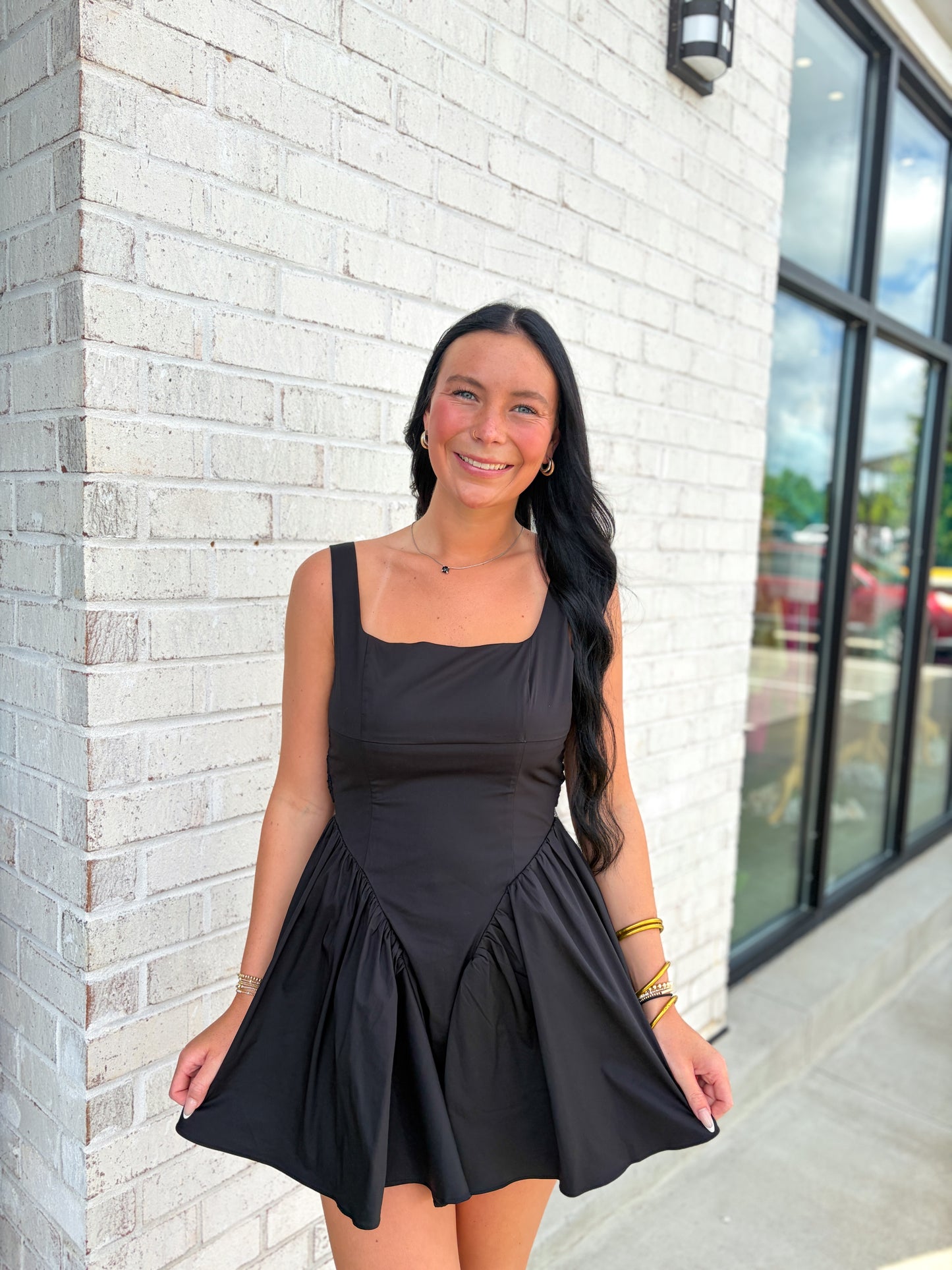 Anderson Basque Waist Mini Dress