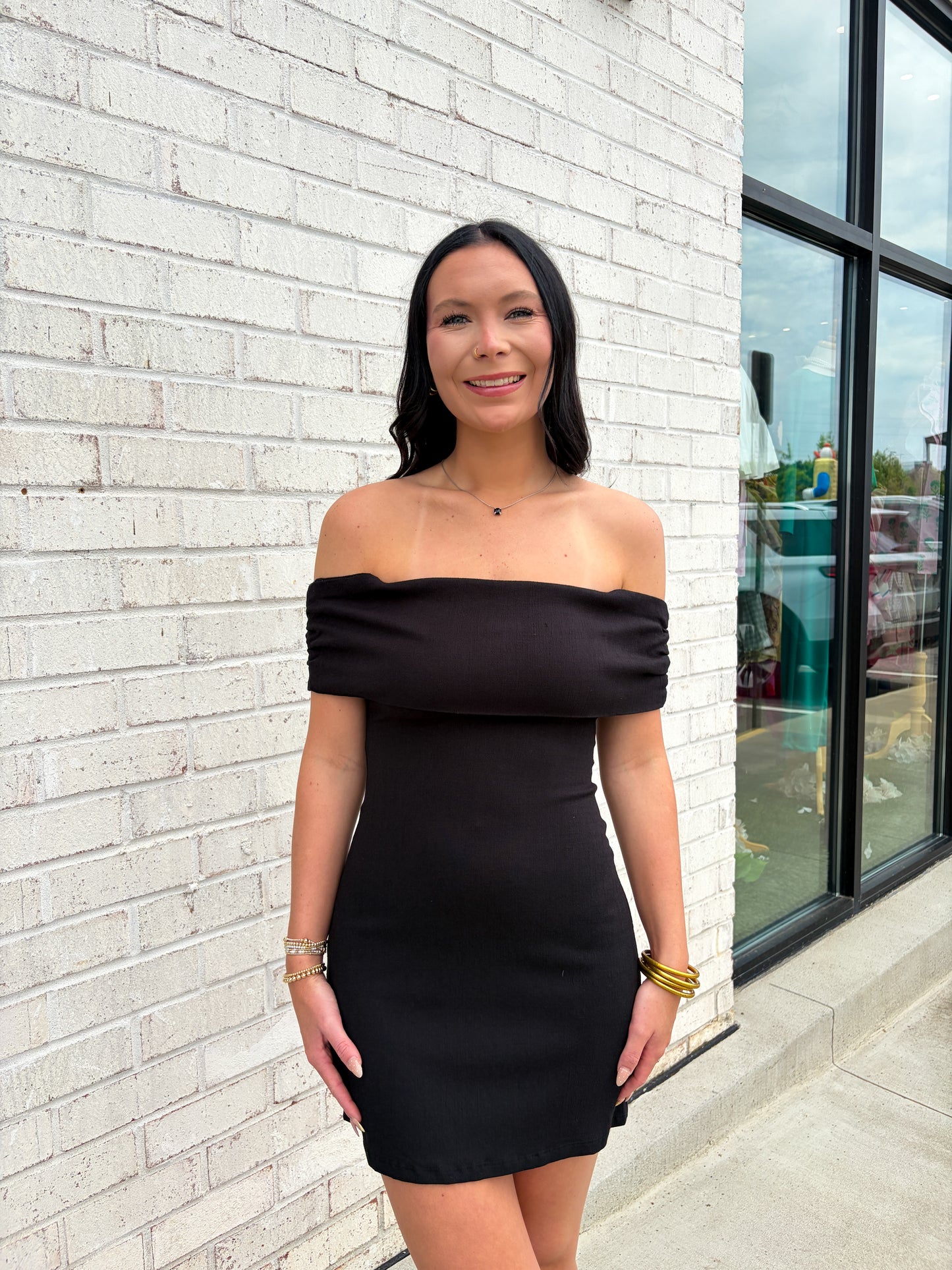 Off the Shoulder Mini Dress