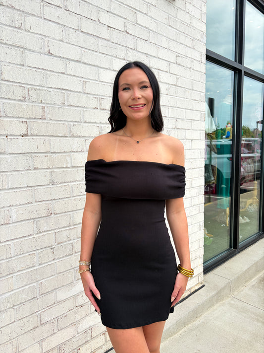 Off the Shoulder Mini Dress