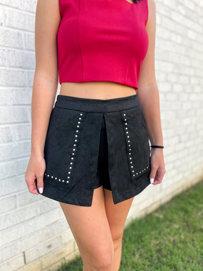 Suede Mini Skirt