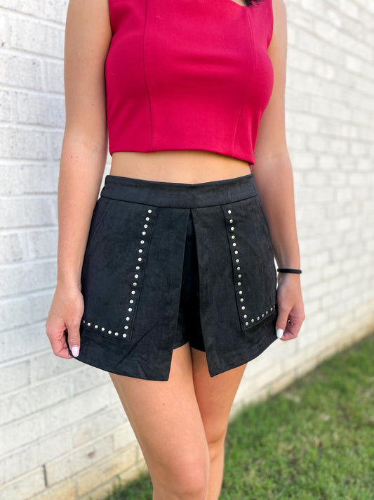 Suede Mini Skirt