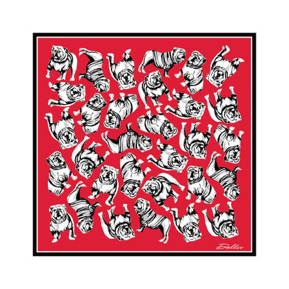 Georgia Bulldog Silk Scarf