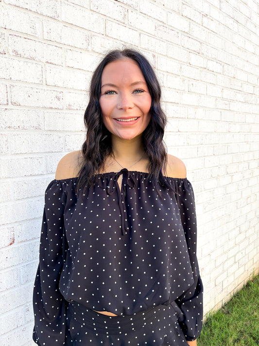 Campbell Polka Dot Bubble Top