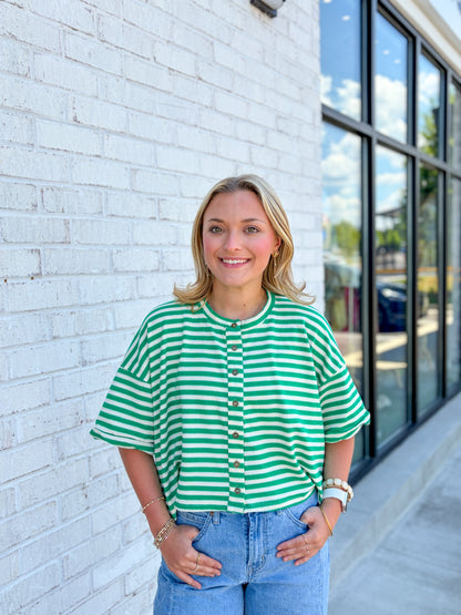 Striped Crop Tee