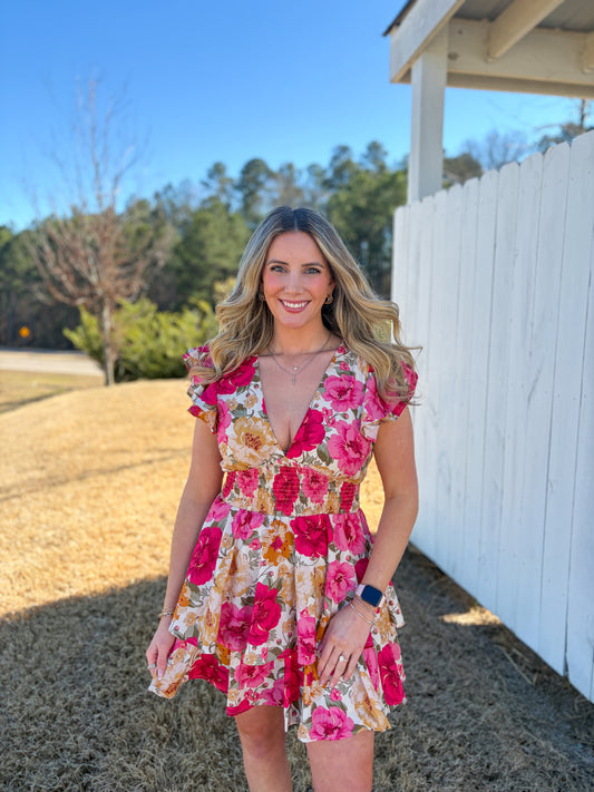 Adeline Floral Mini Dress