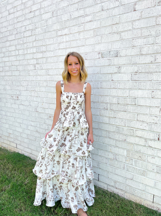 Floral Tiered Maxi Dress
