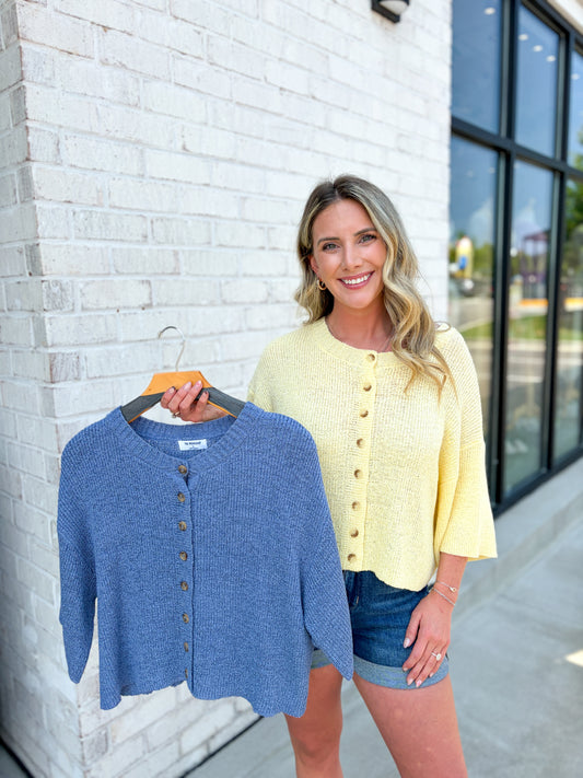 Lightweight Button Up Sweater