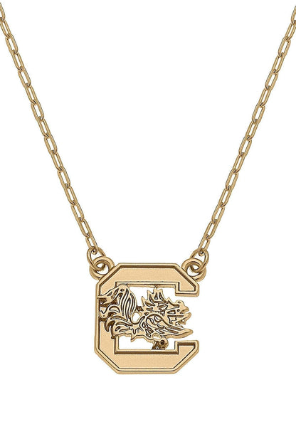 Carolina Gamecocks Gold Necklace