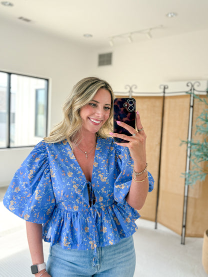 Rubie Bubble Sleeve Top