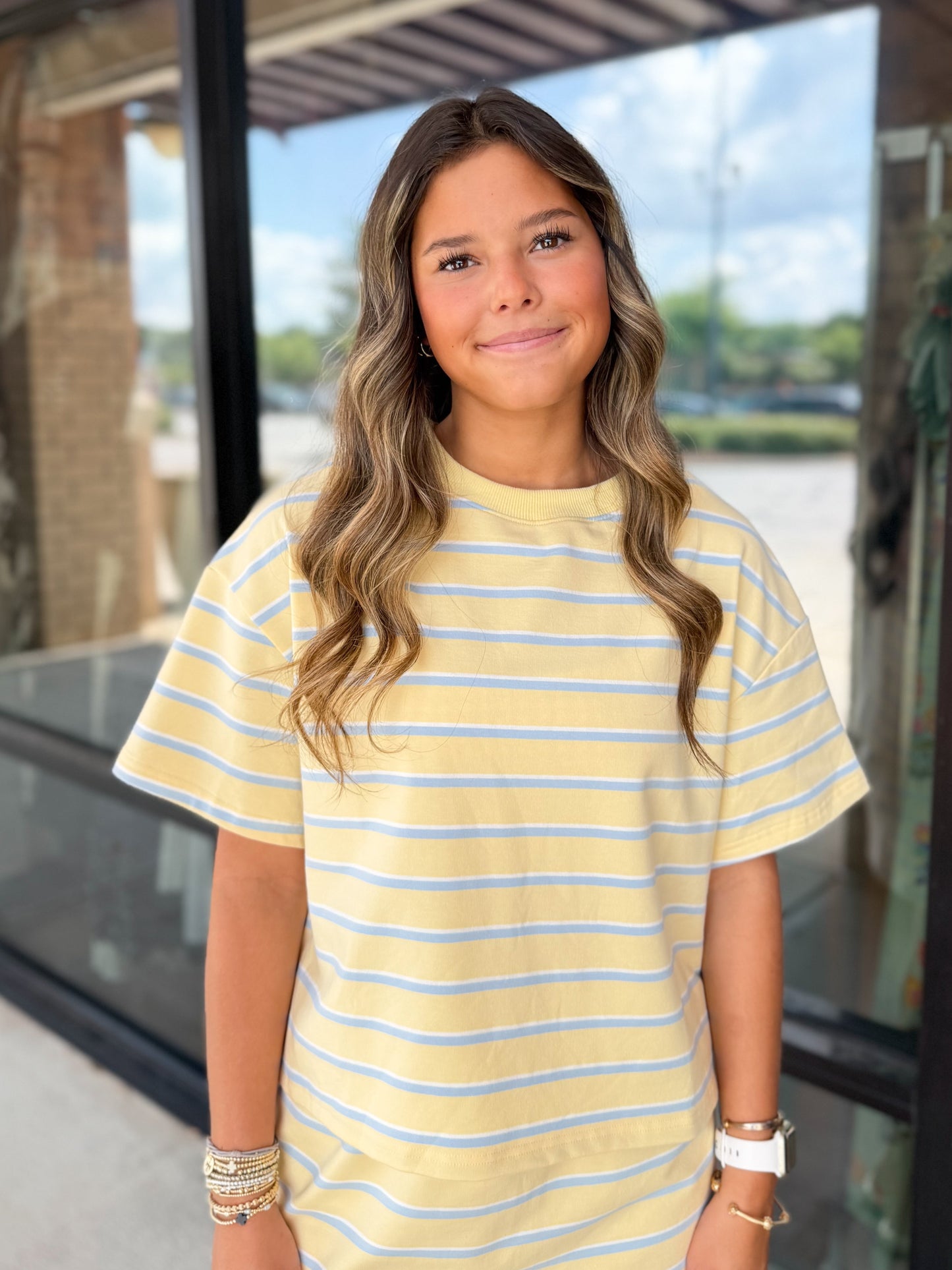 Striped Cropped Top