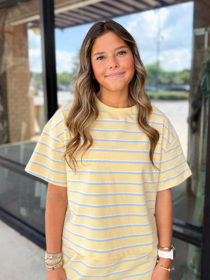 Striped Cropped Top
