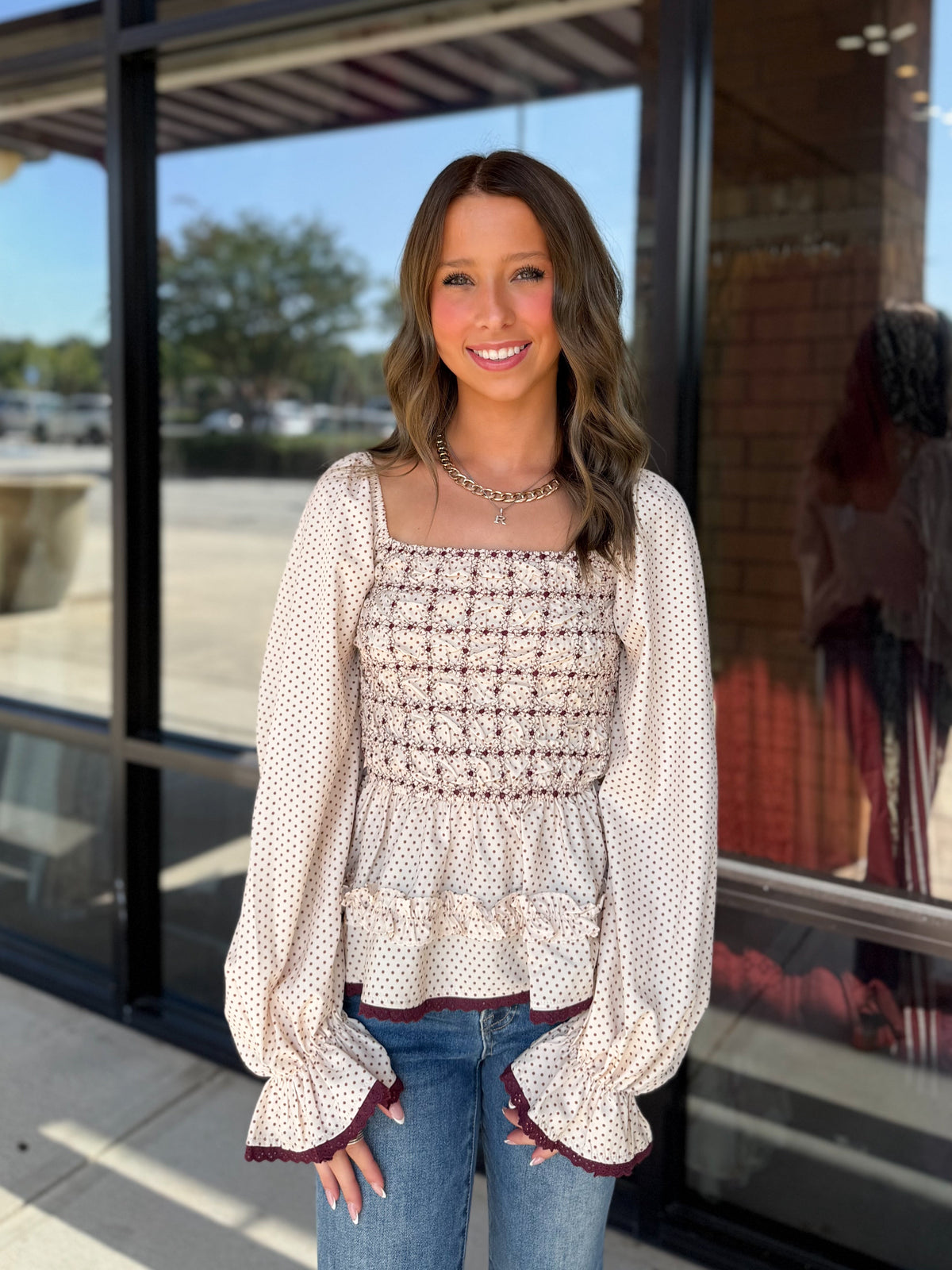 Layne Polka Dot Top