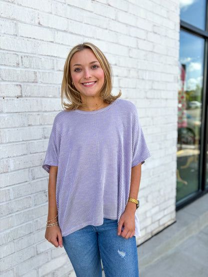 Ribbed Oversized Top