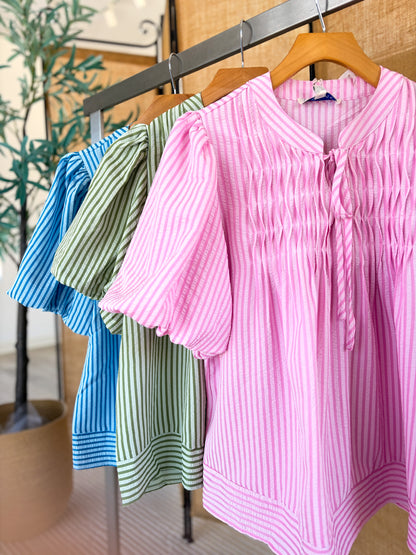 Striped Babydoll Top