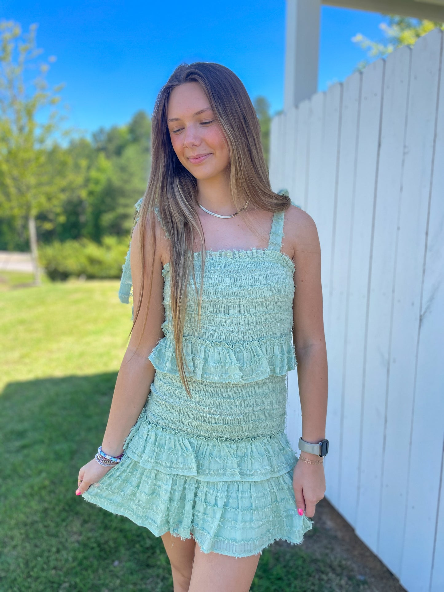 Valerie Textured Mini Dress