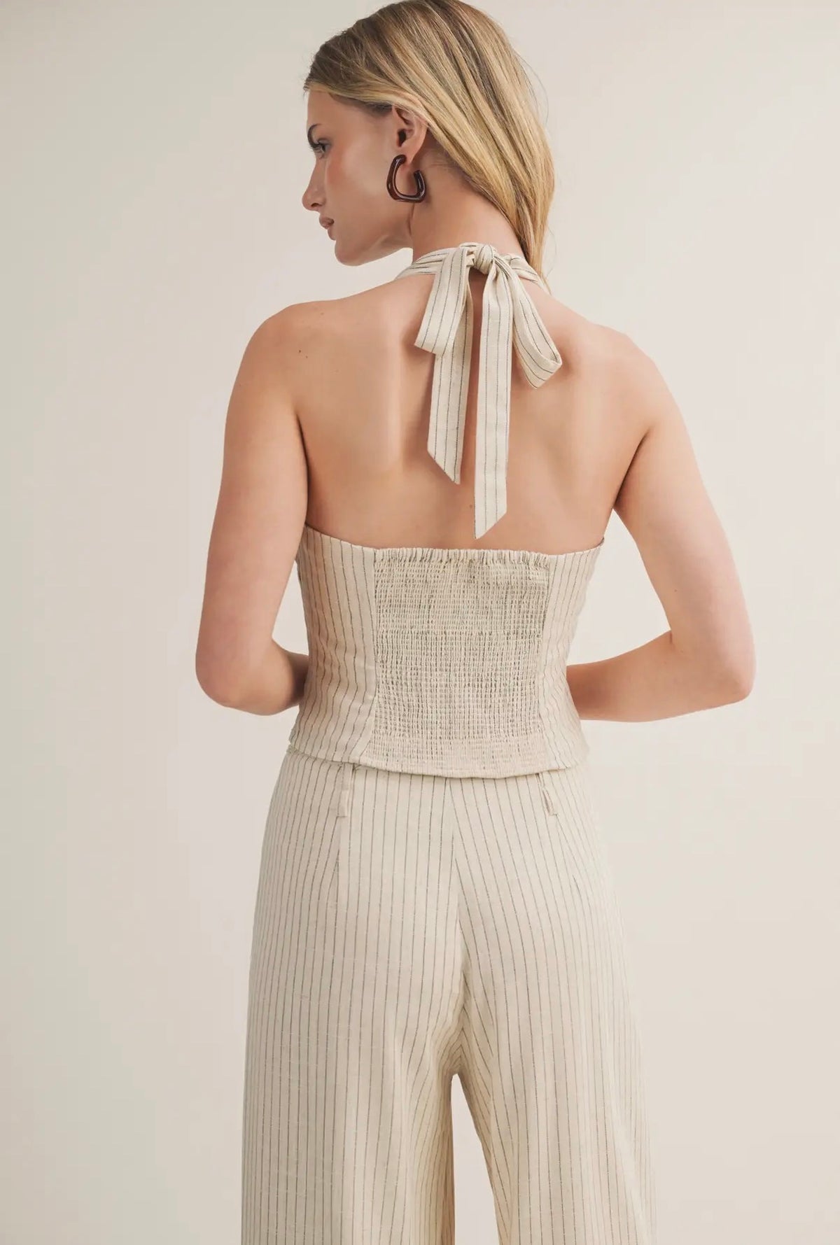 Levi Stripped Halter Top