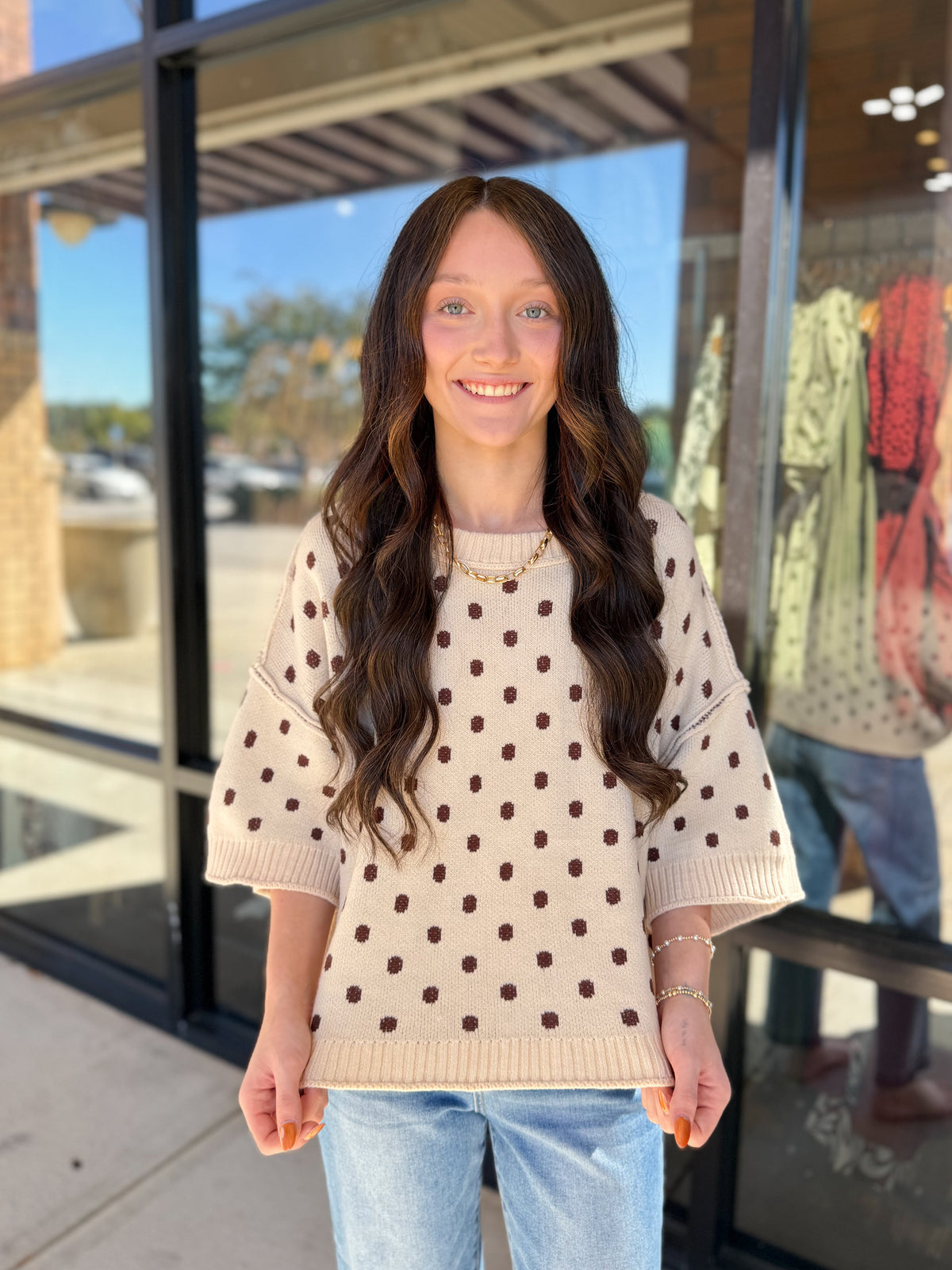 Laurel Polka Dot Sweater