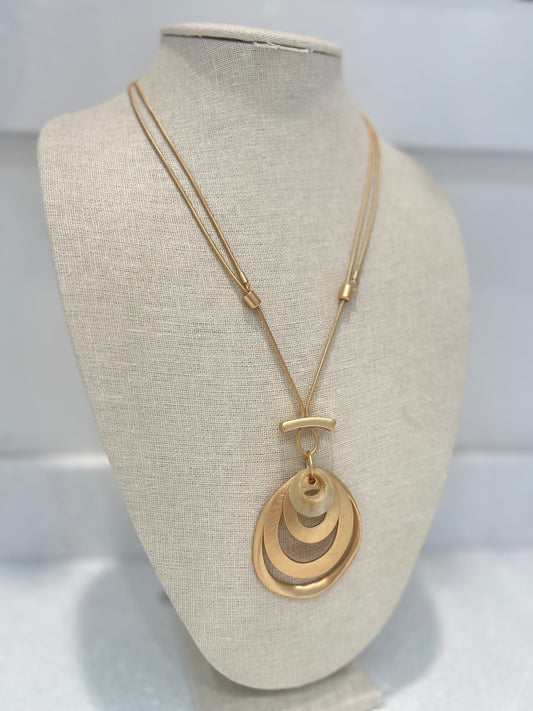 Layered Oval Necklace