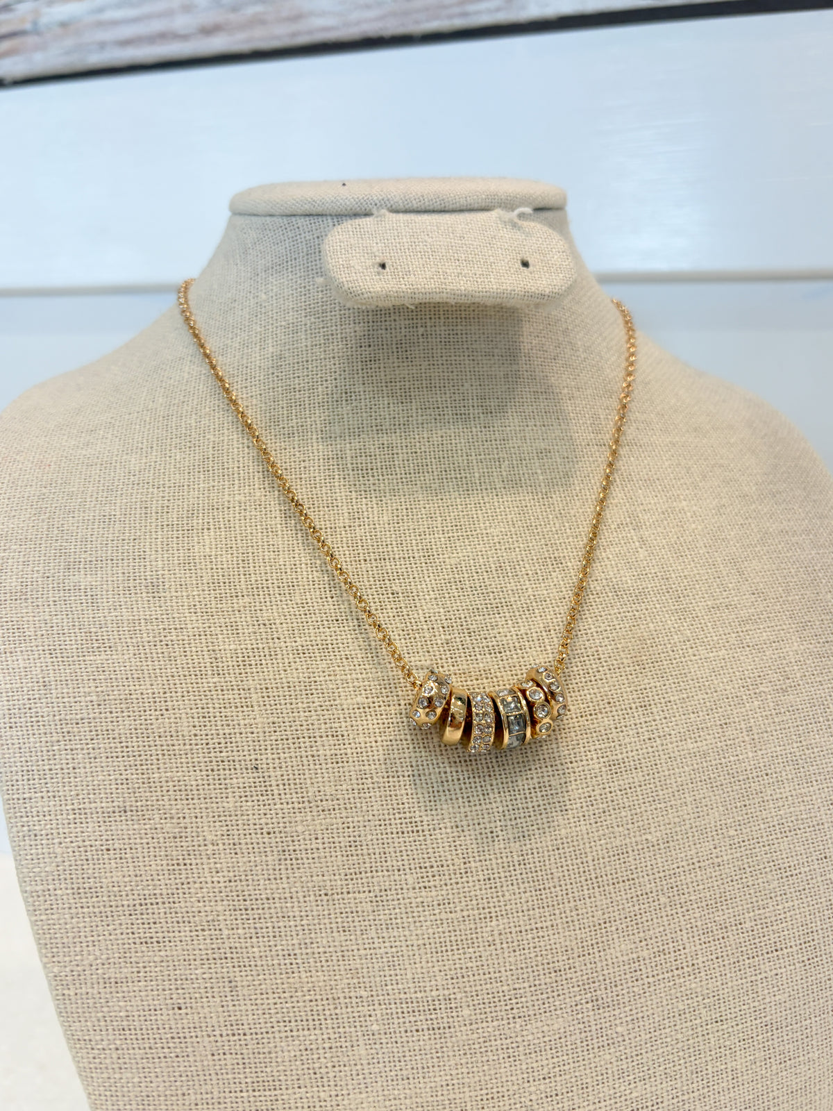 Gold Hoop Necklace