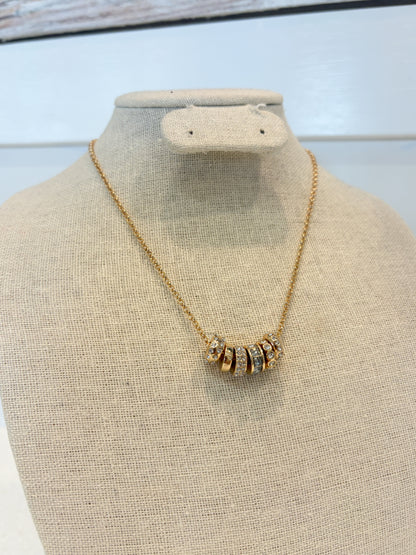 Gold Hoop Necklace