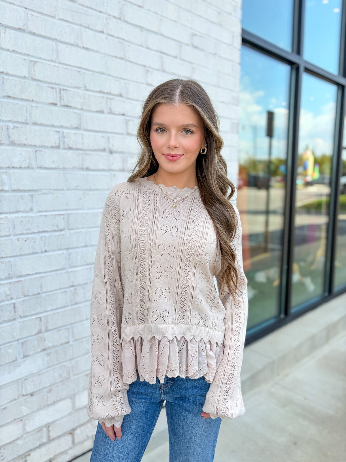 Nella Bow Detailed Top