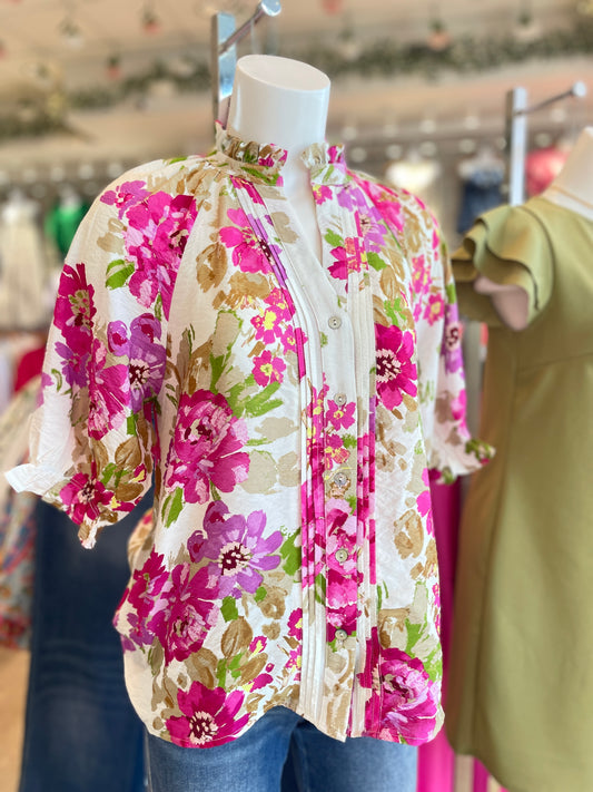 Lora Floral Print Blouse