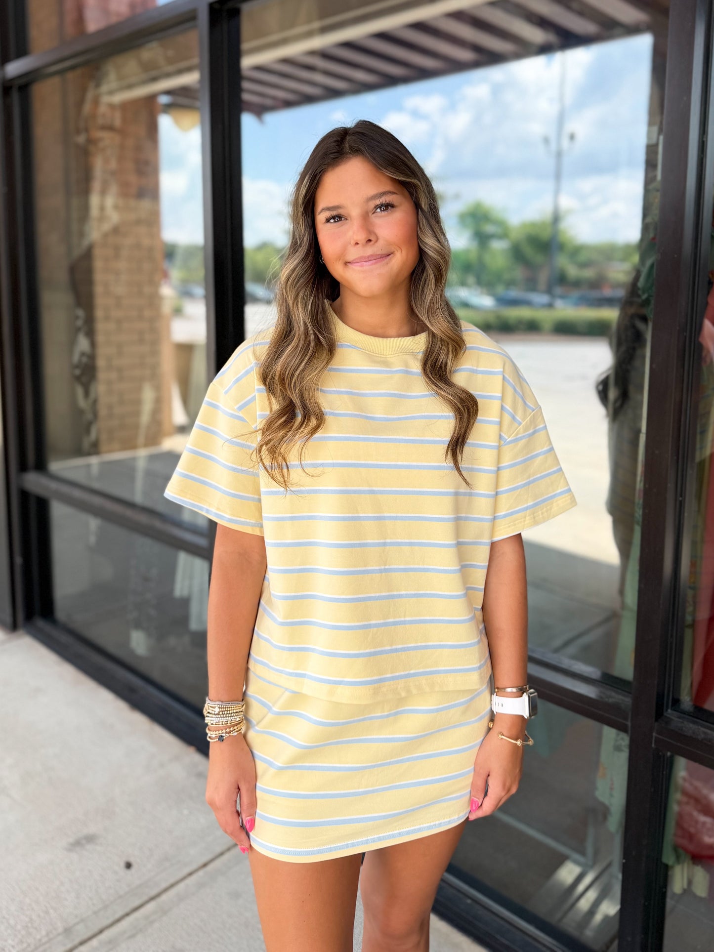 Striped Mini Skort