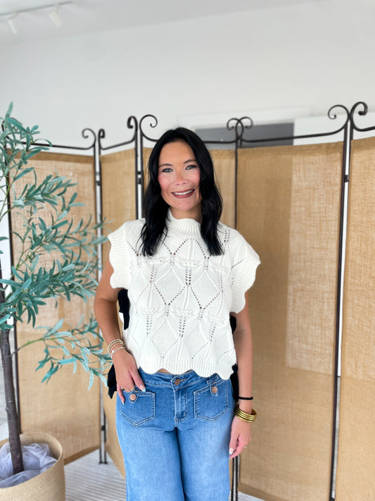 Cameron Side Bow Sweater Top