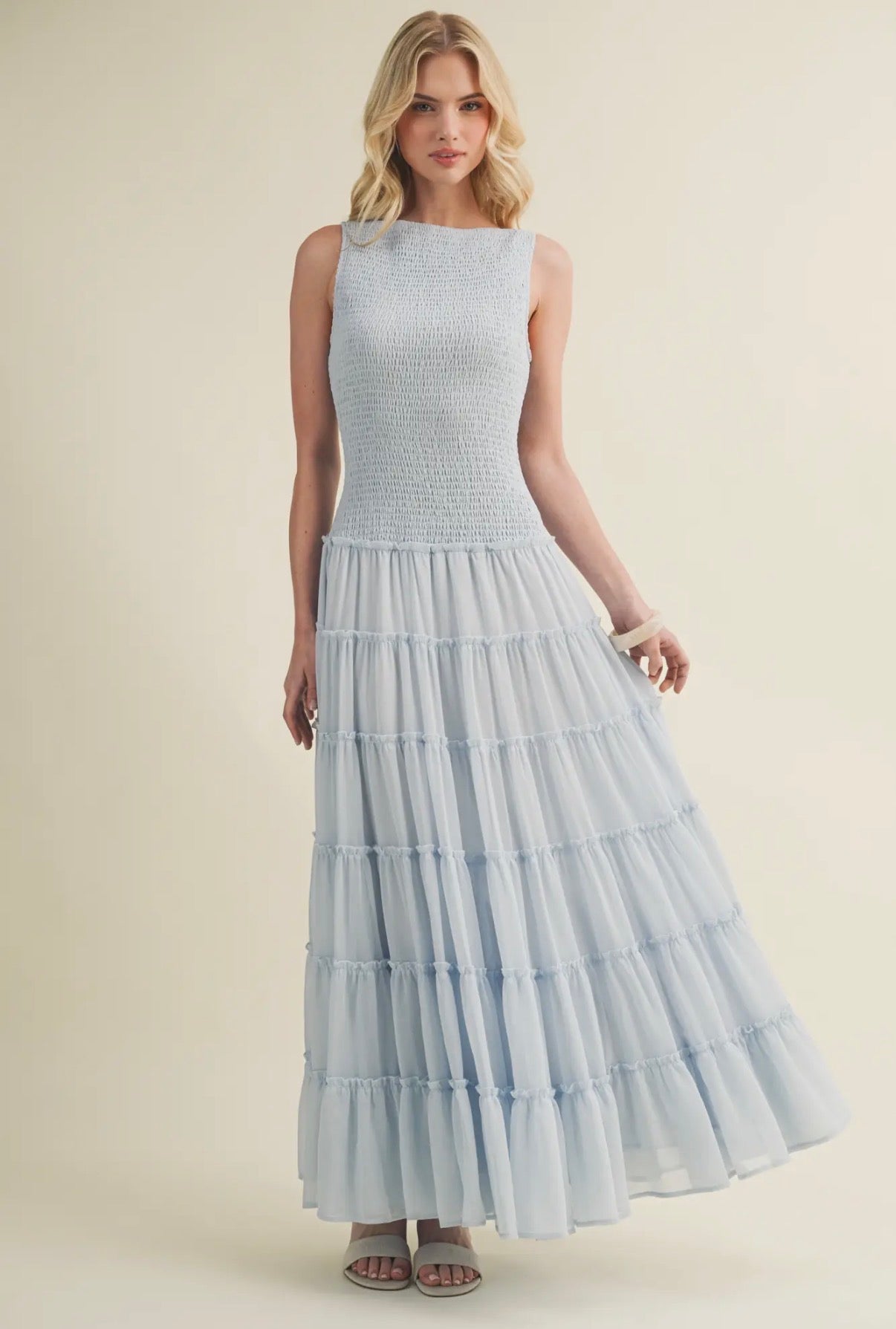 Collin Smocked Maxi Dress