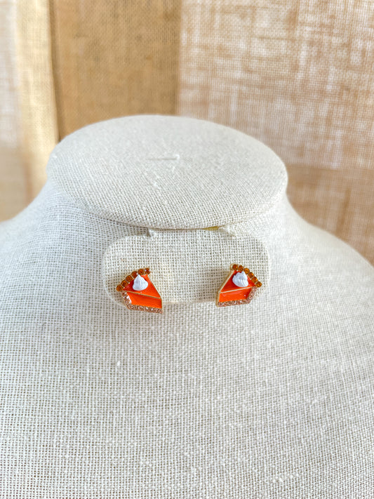 Pumpkin Pie Stud Earrings