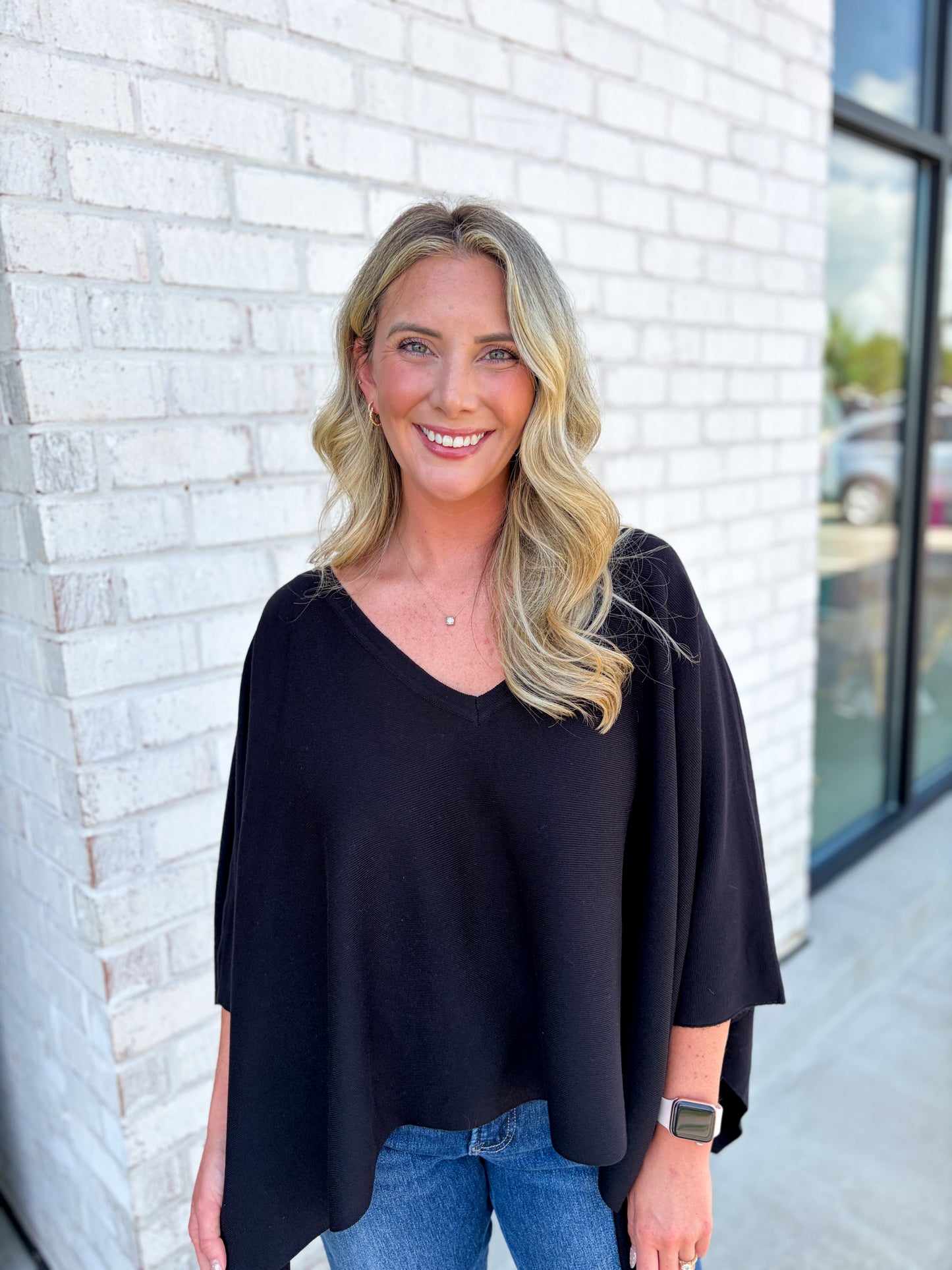 Oversized V-Neck Top