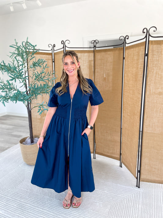 Shannon Short Sleeve Midi Dress
