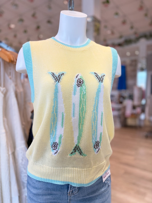 Fish Sleeveless Top