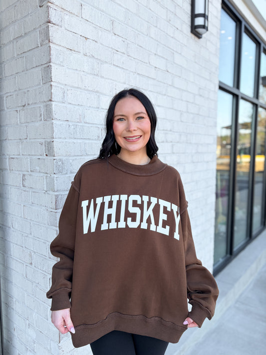 Whiskey/Hungover Mock Neck