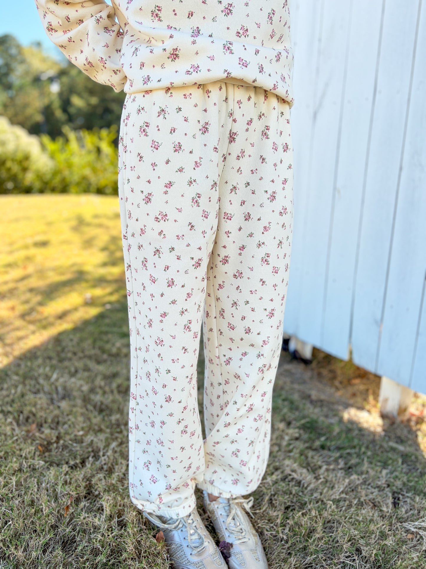 Dainty Floral Joggers