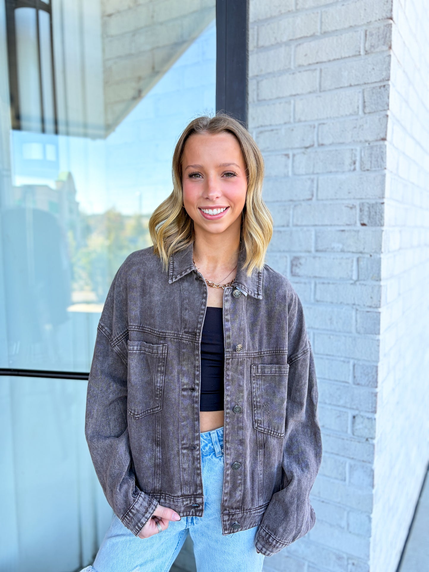Distressed Denim Jacket