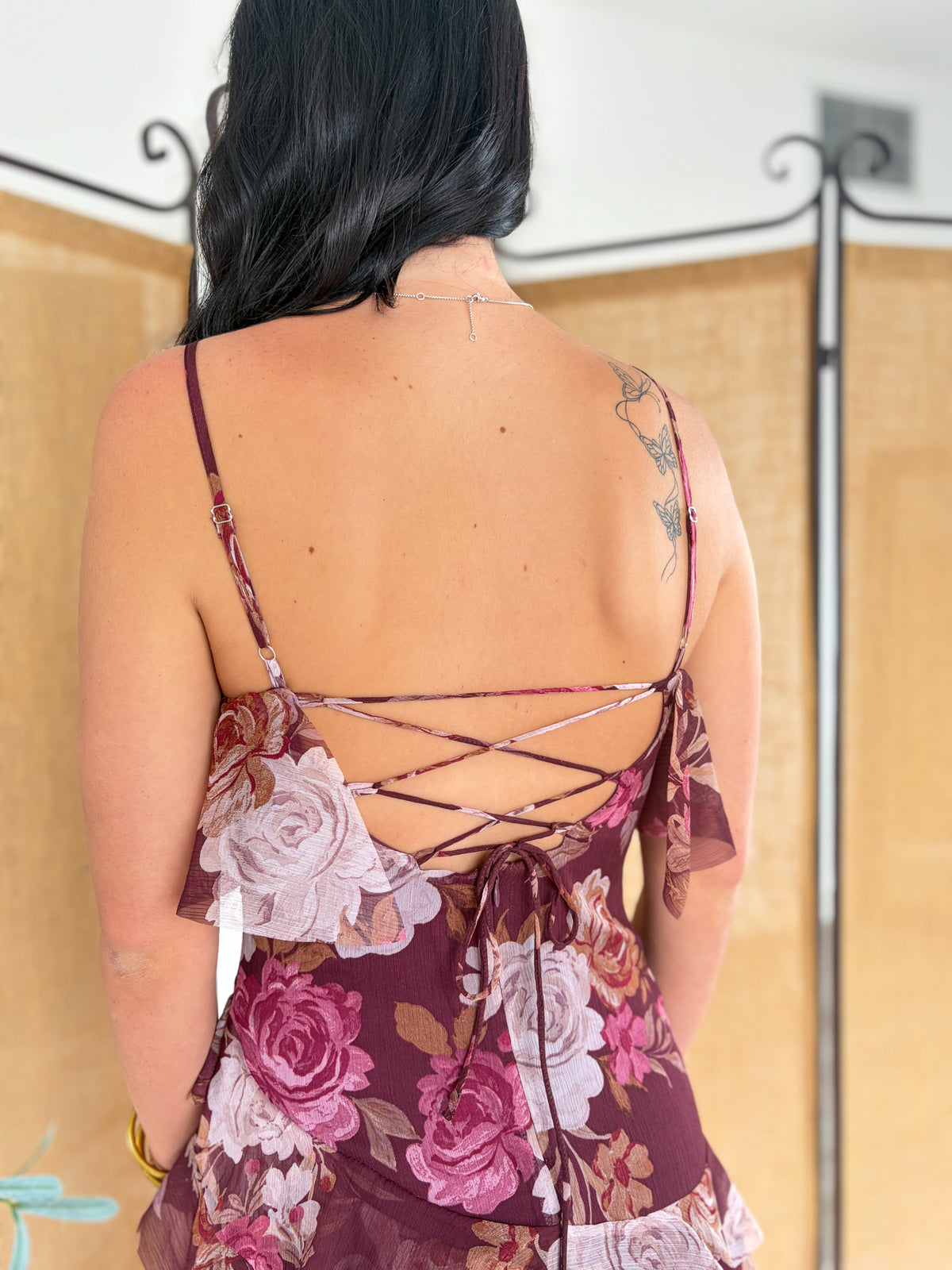 Josey Patterned Midi Dress