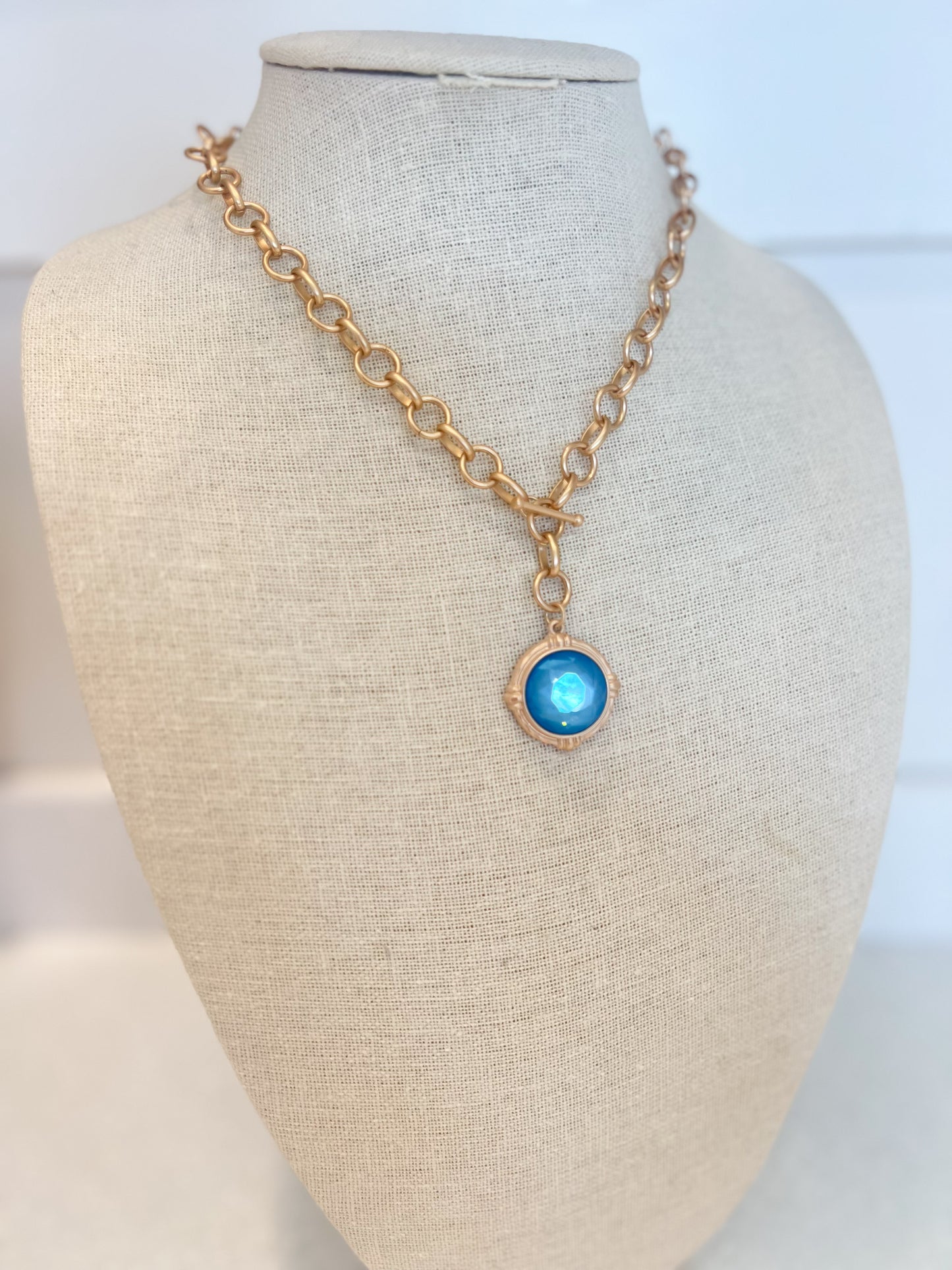 Blue Pendant Necklace
