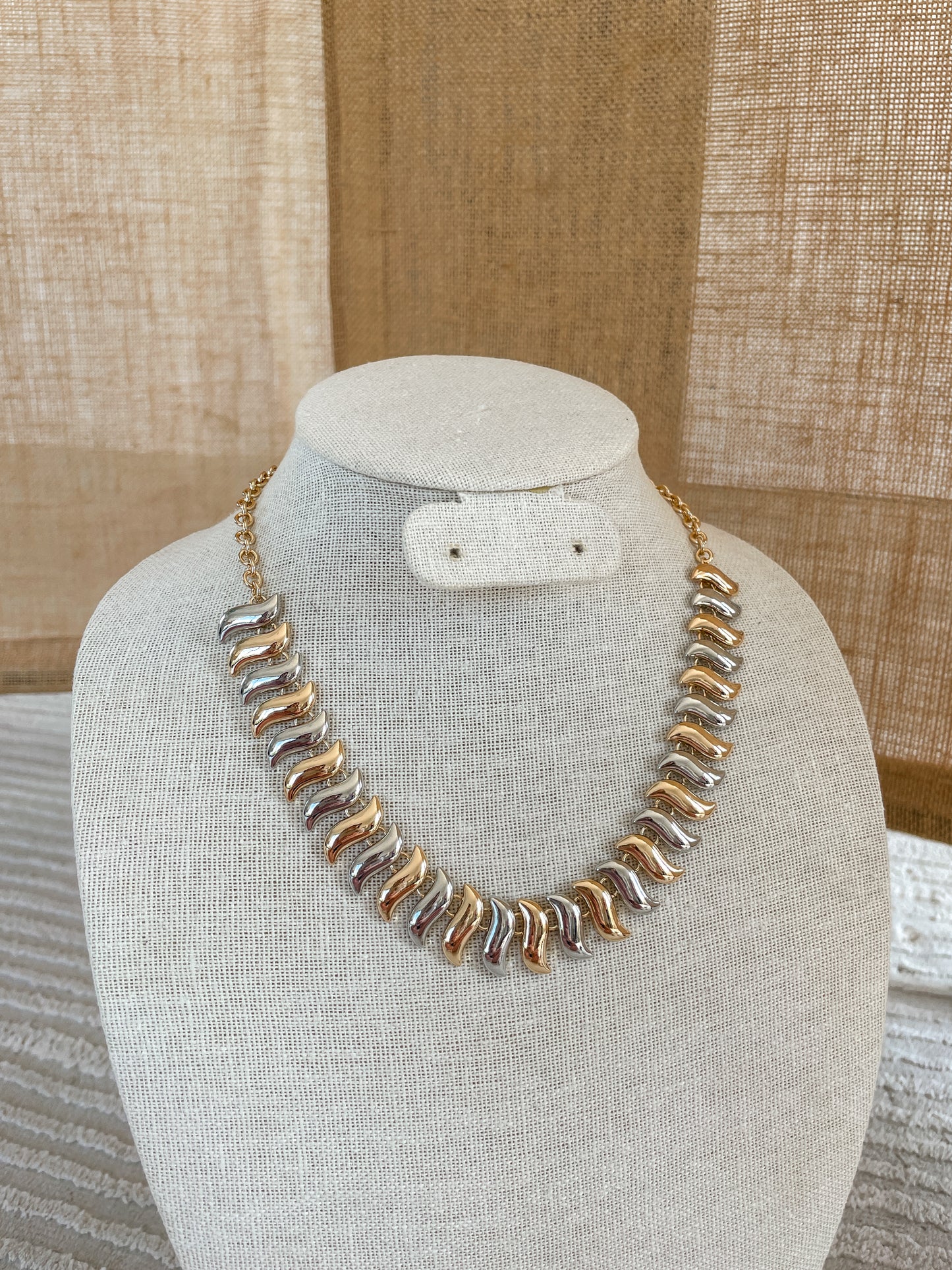 Two Toned Statement Necklace