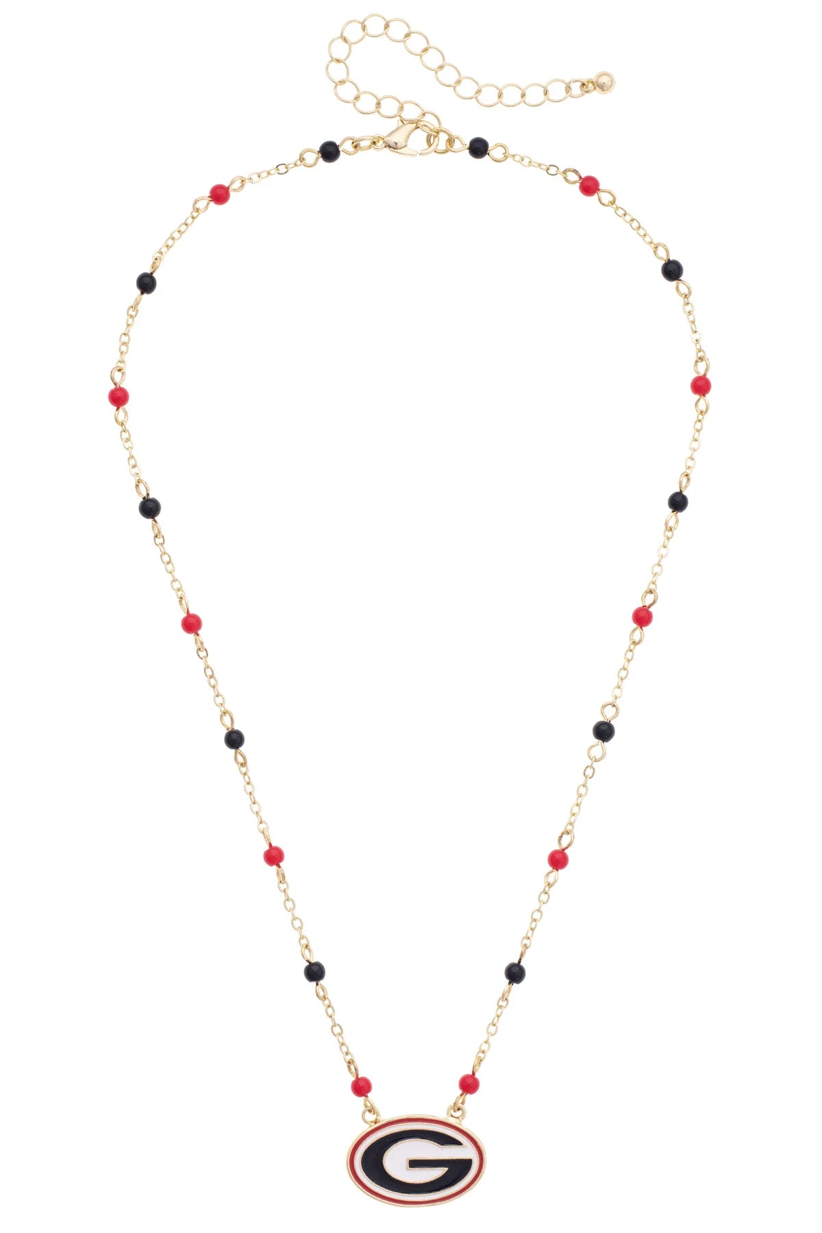 Georgia Logo Beaded Necklace