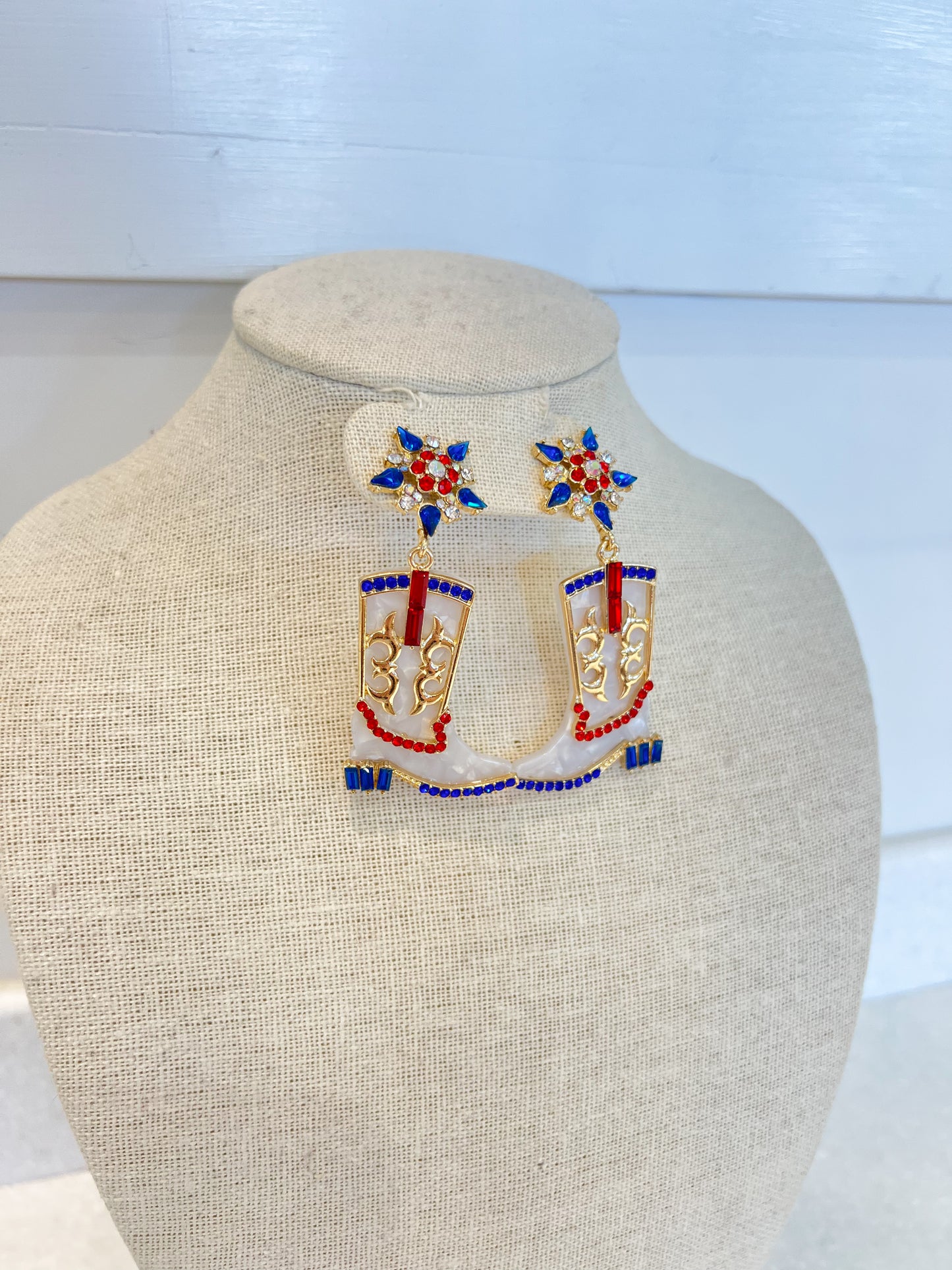 USA Boot Earrings
