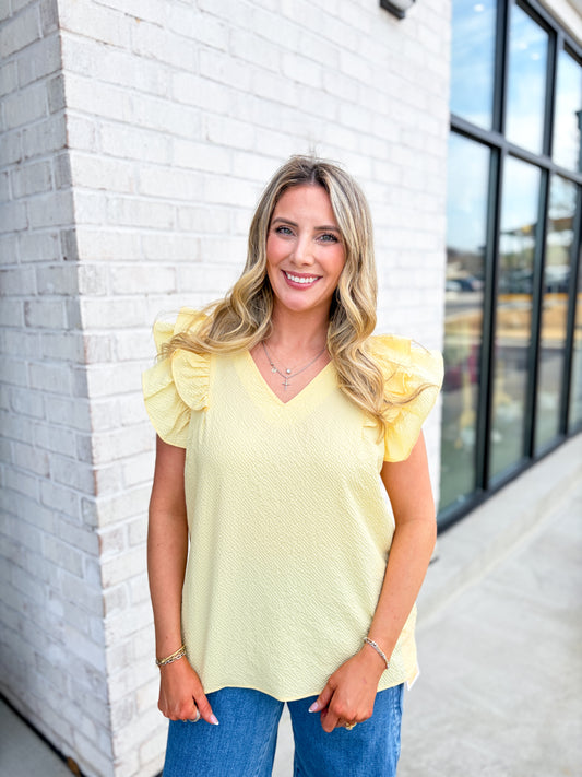 Ryle Ruffle Sleeve Top