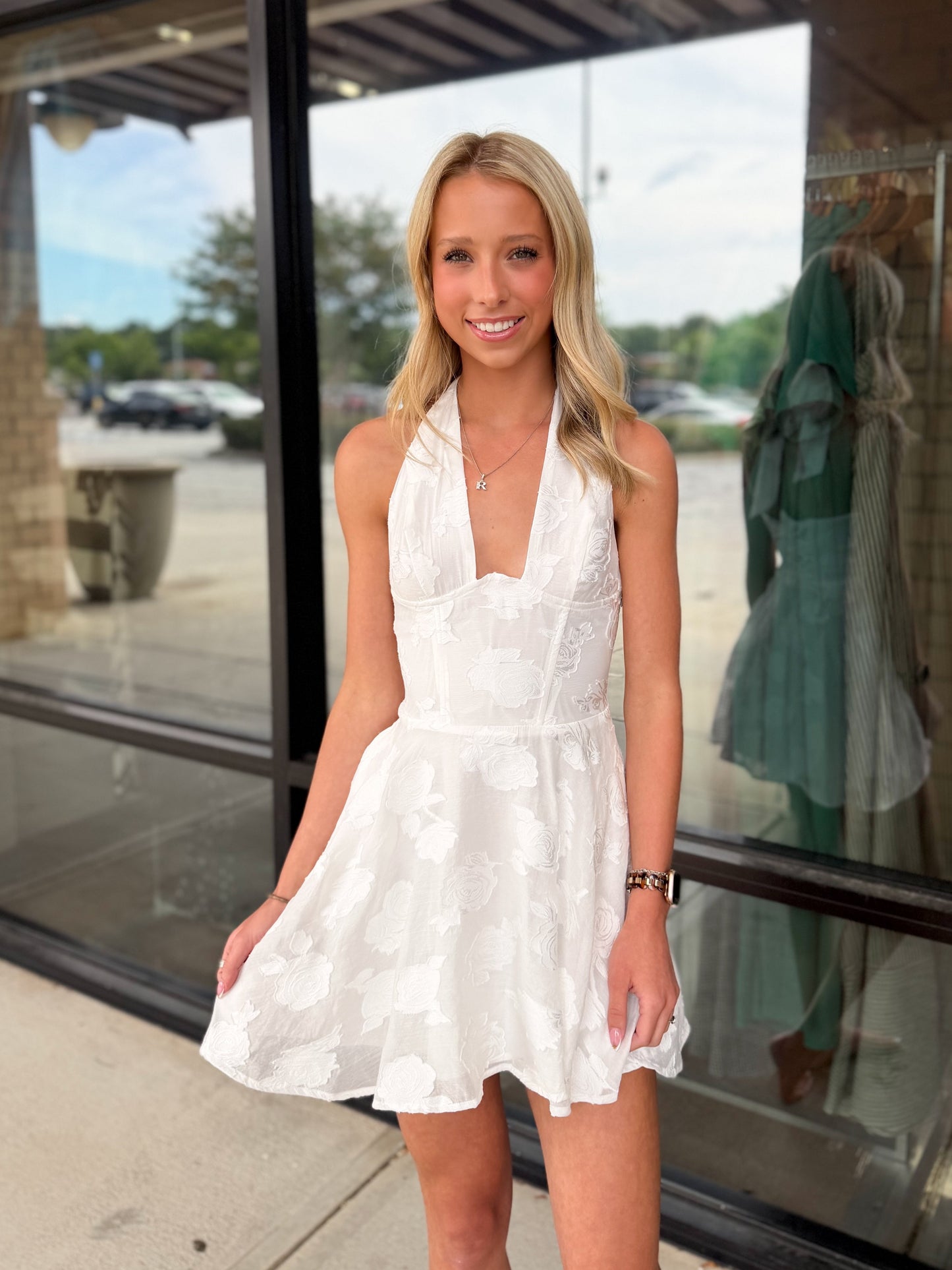 Halter Corset Mini Dress