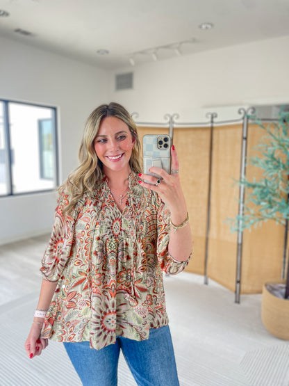 Ohana V-Neck Blouse