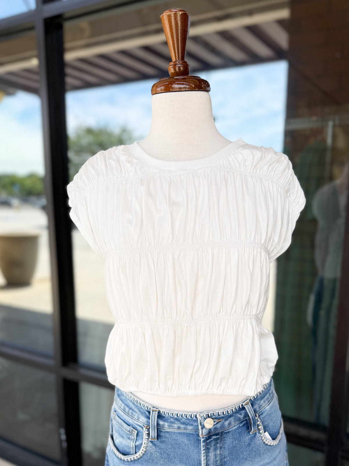 Tori Rouched Top