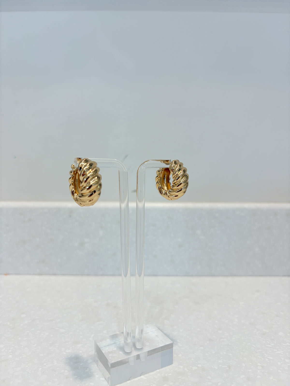 Chunky Gold Hoop Earrings
