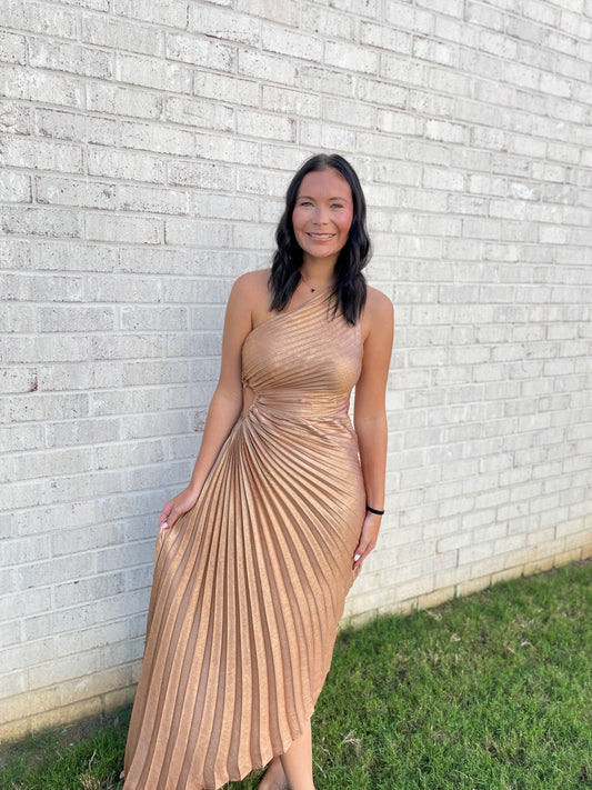 Rosie Shimmer Midi Dress