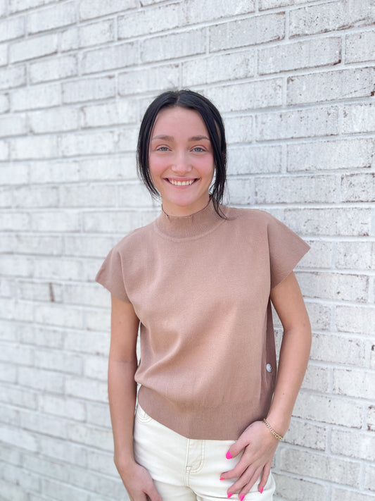 Berk Mock Neck Top