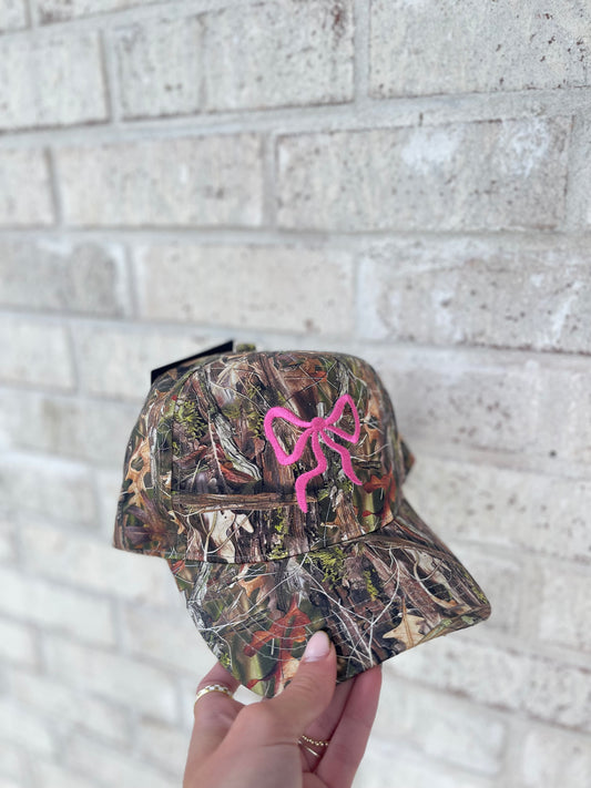 Camo Bow Trucker Hat