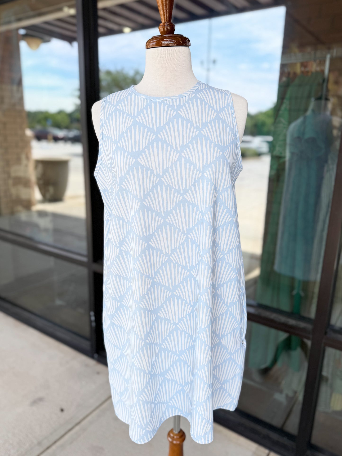 Printed Air Flow Mini Dress